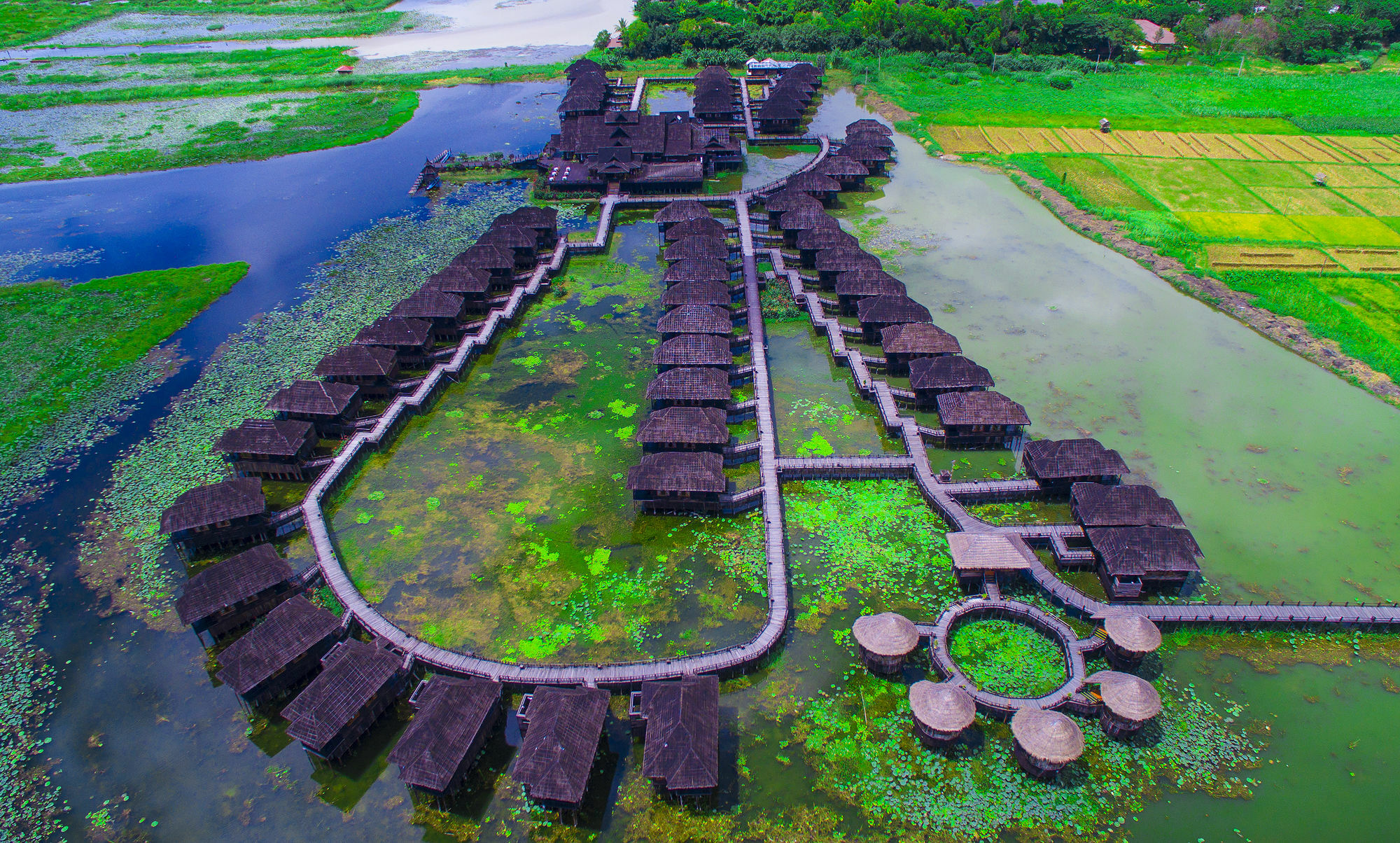 ミャンマー トレジャー リゾート Inle Lake エクステリア 写真